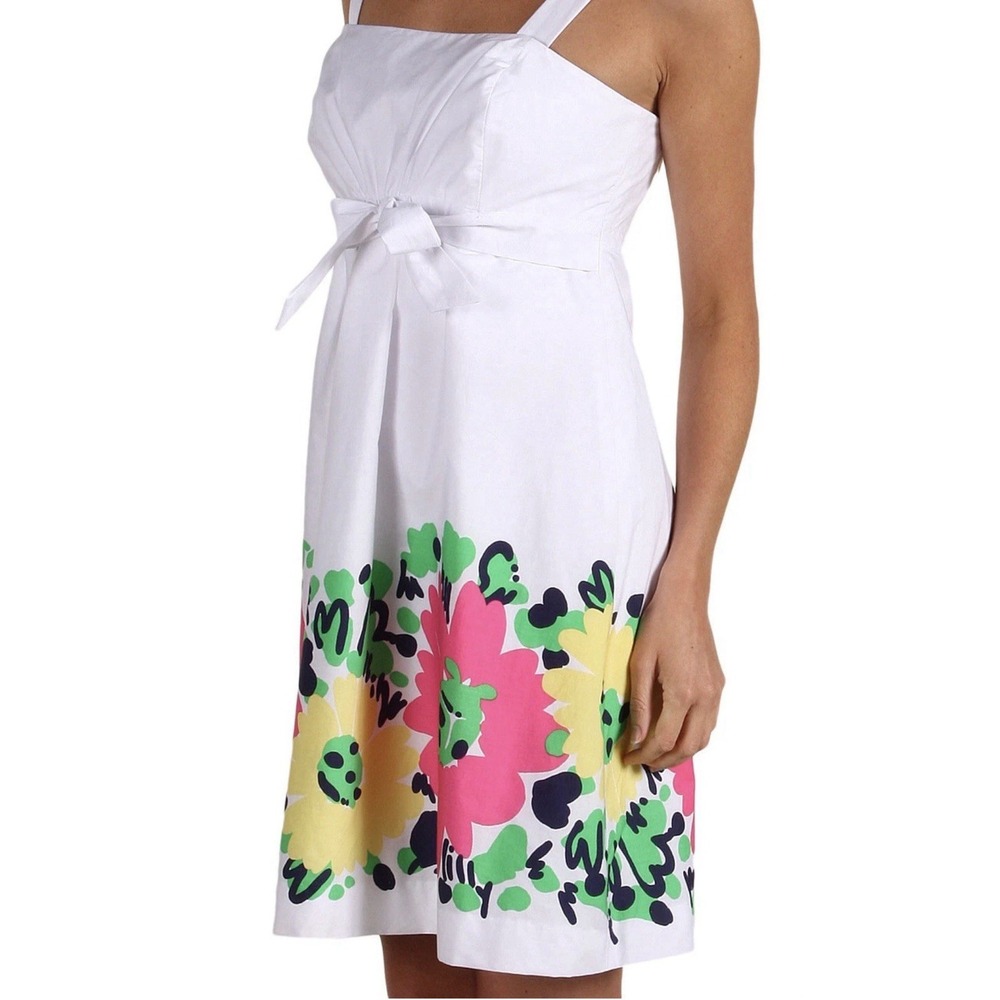NWT Lilly Pulitzer Doodle Bug‎ Daisy Place Dress  Sz 14 Removable Straps Cotton - Picture 3 of 14